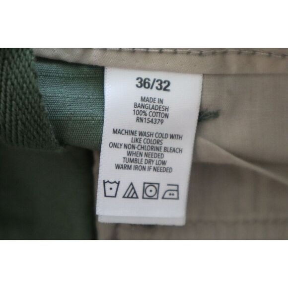 Aeropostale LXSFBA195 Men's Sz 36x32 Green Relaxed Ripstop Utility Cargo Pants - Picture 5 of 10